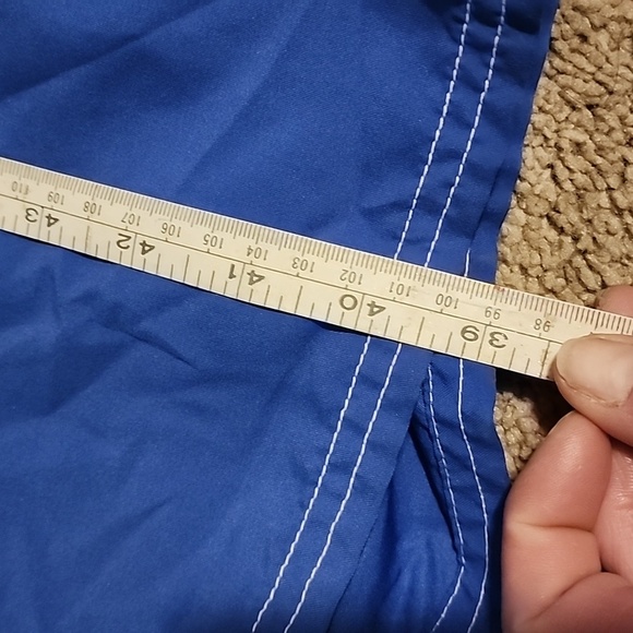 NIKE Vintage Blue & Black Swim Trunks - Picture 14 of 15